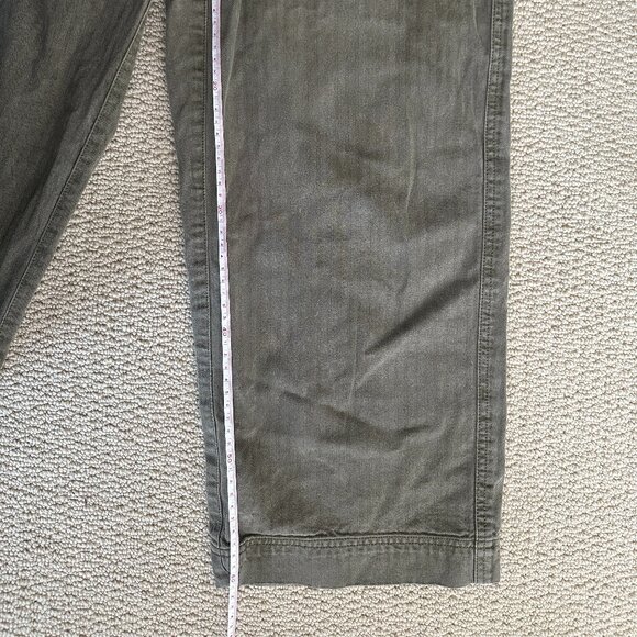 Free People Womens Green High waisted chinos - Picture 4 of 12